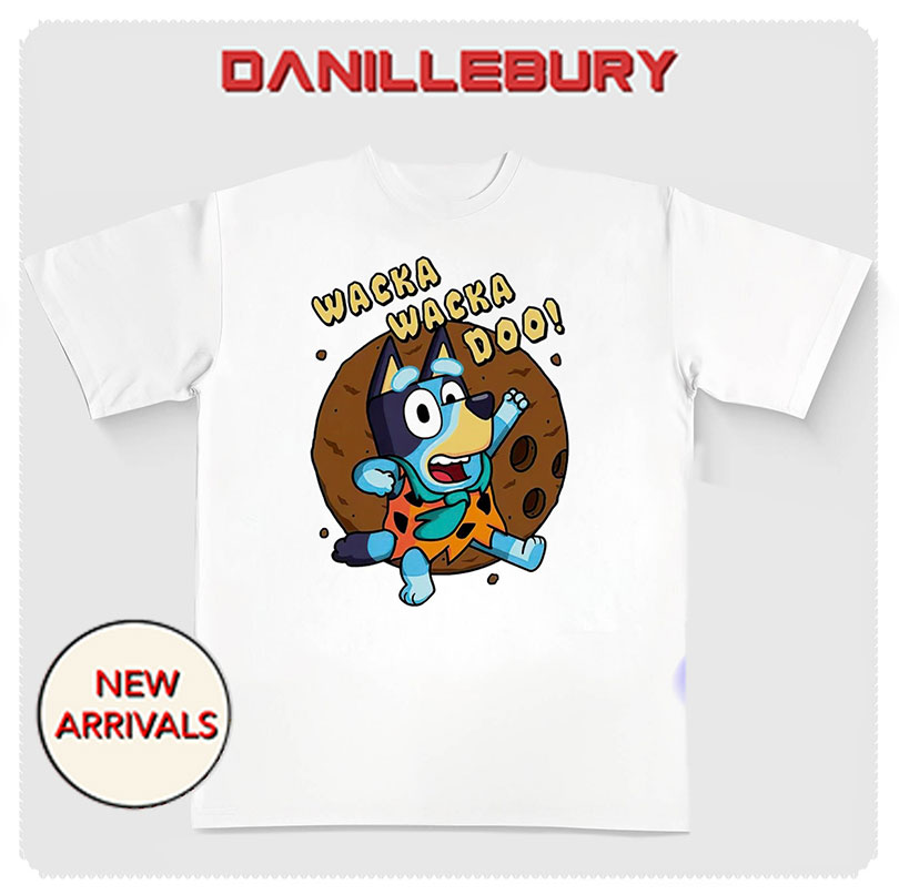 Bluey as Fred Flintstone wacka wacka doo shirt