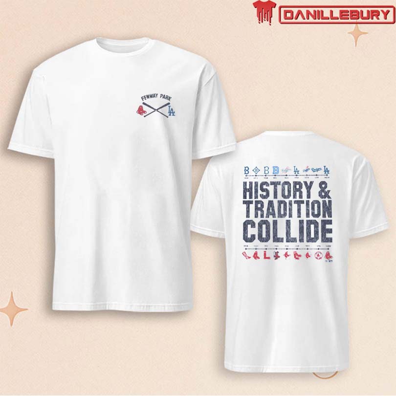 Boston Red Sox vs Los Angeles Dodgers Grey Dueling History Shirt