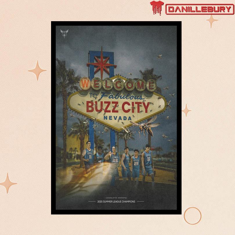 Charlotte Hornets 2025 Summer League Champions Poster