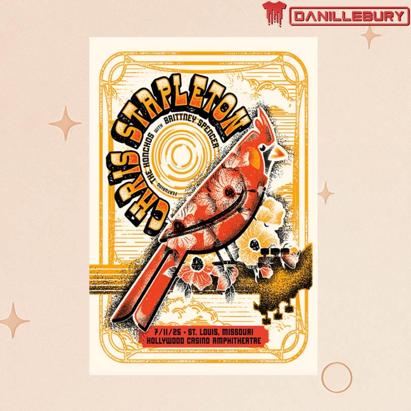 Chris Stapleton At St. Louis, MO Jul 11 2025 Event Poster