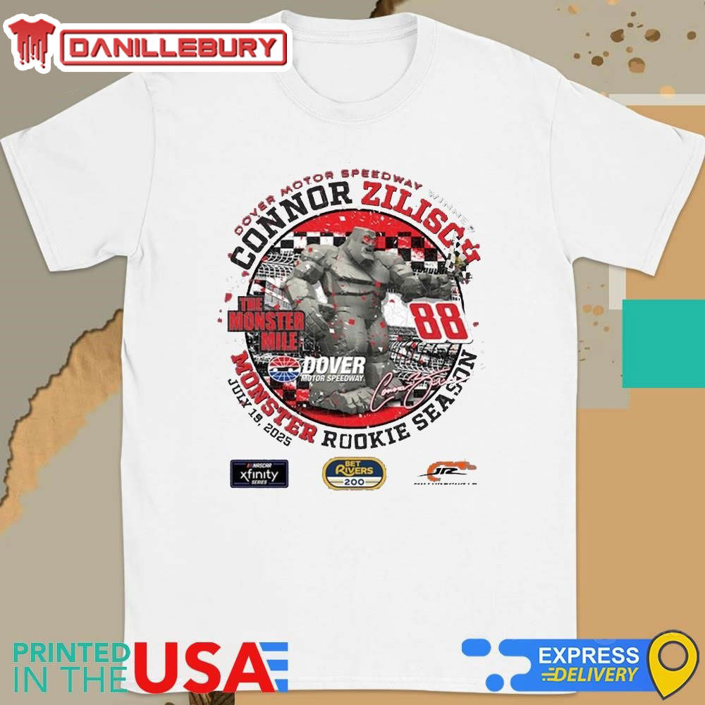 Connor Zilisch Checkered Flag Sports 2025 NASCAR Xfinity Series BetRivers 200 Race Winner Shirt