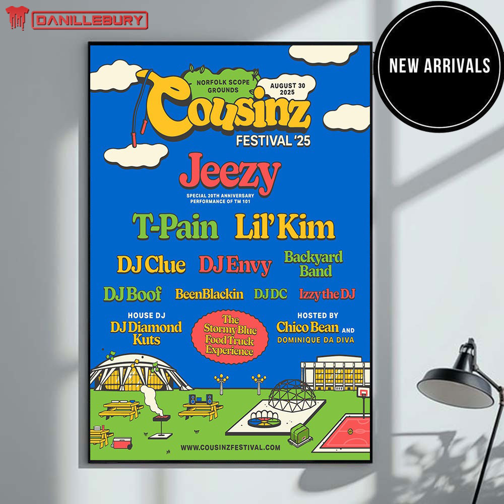 Cousinz Festival 2025 Official Poster Special 20th Anniversary In Norfolk Virginia At Norfolk Scope Arena On August 30 2025