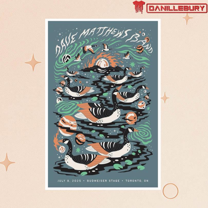 Dave Matthews Band At Budweiser Stage in Toronto ON Jul 8 2025 Poster