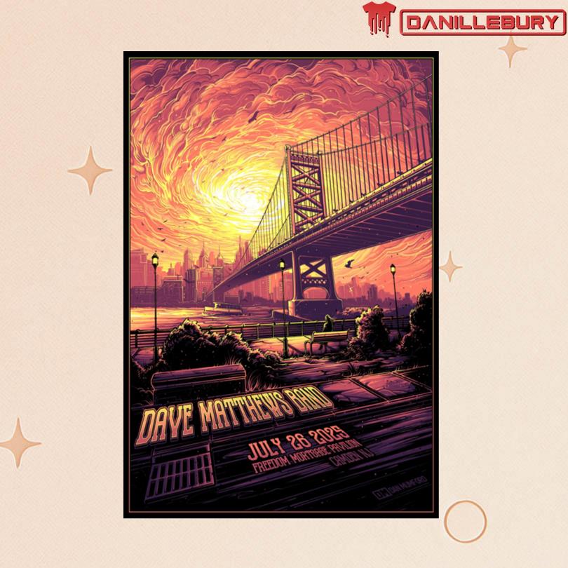 Dave Matthews Band Jul 26 2025 Camden NJ Poster