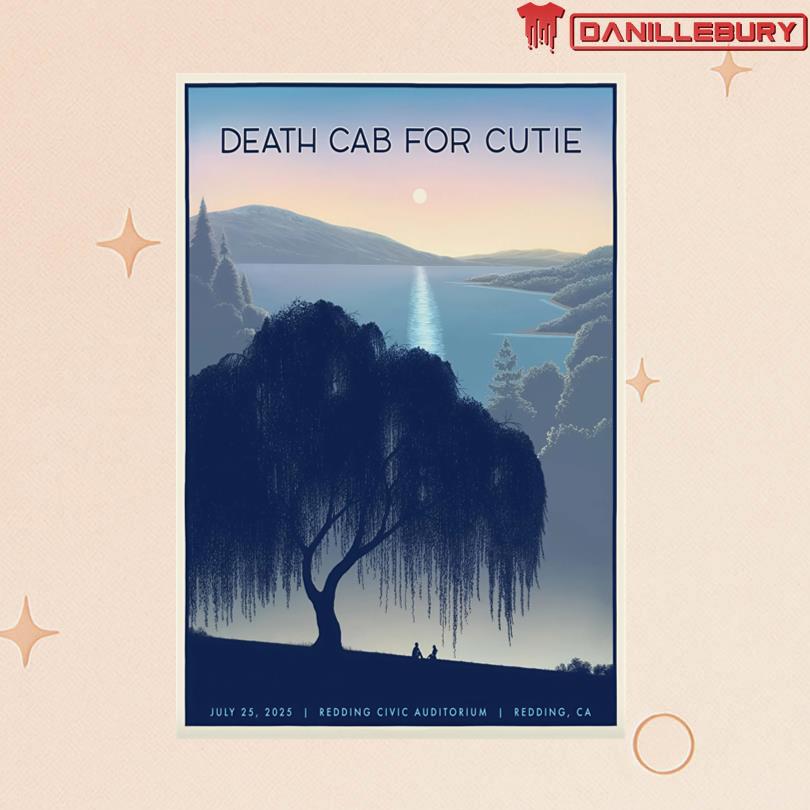 Death Cab for Cutie July 25 2025 Redding Civic Auditorium Redding, CA Poster