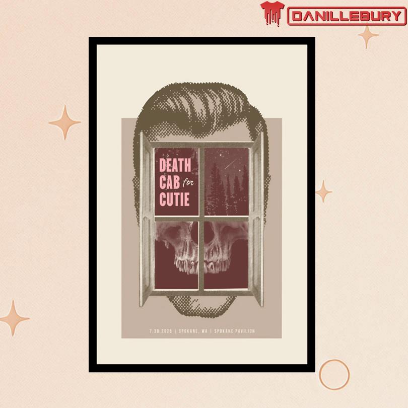 Death Cab for Cutie July 30 2025 at Spokane Pavilion Spokane, WA Poster