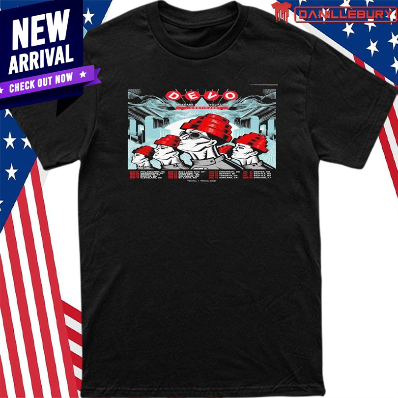 Devo 50 Years of De-Evolution Continued Tour 2025 Shirt
