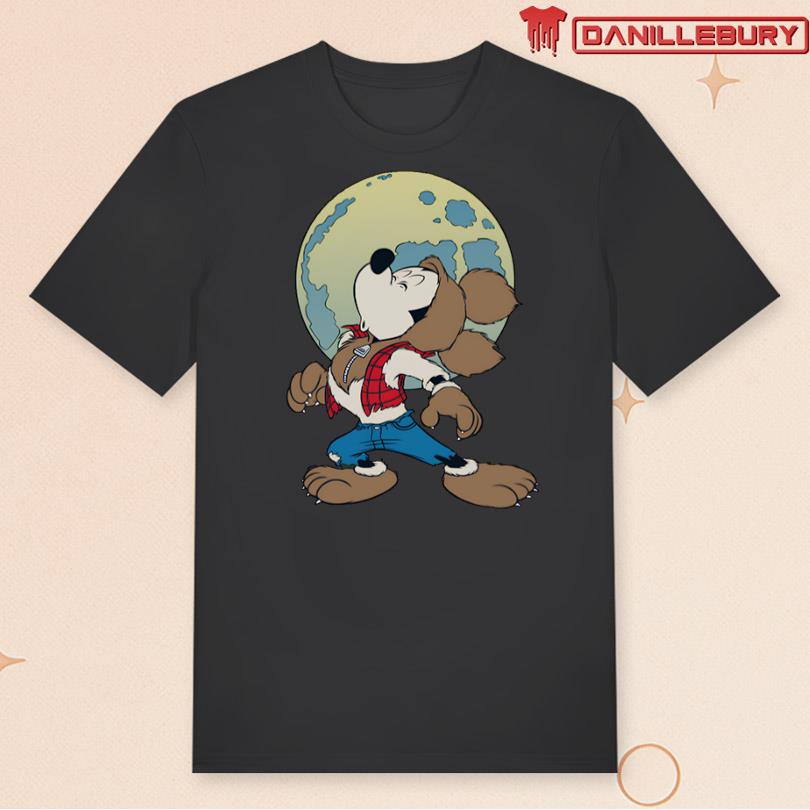Disney Mickey Mouse In Werewolf Halloween T-shirt