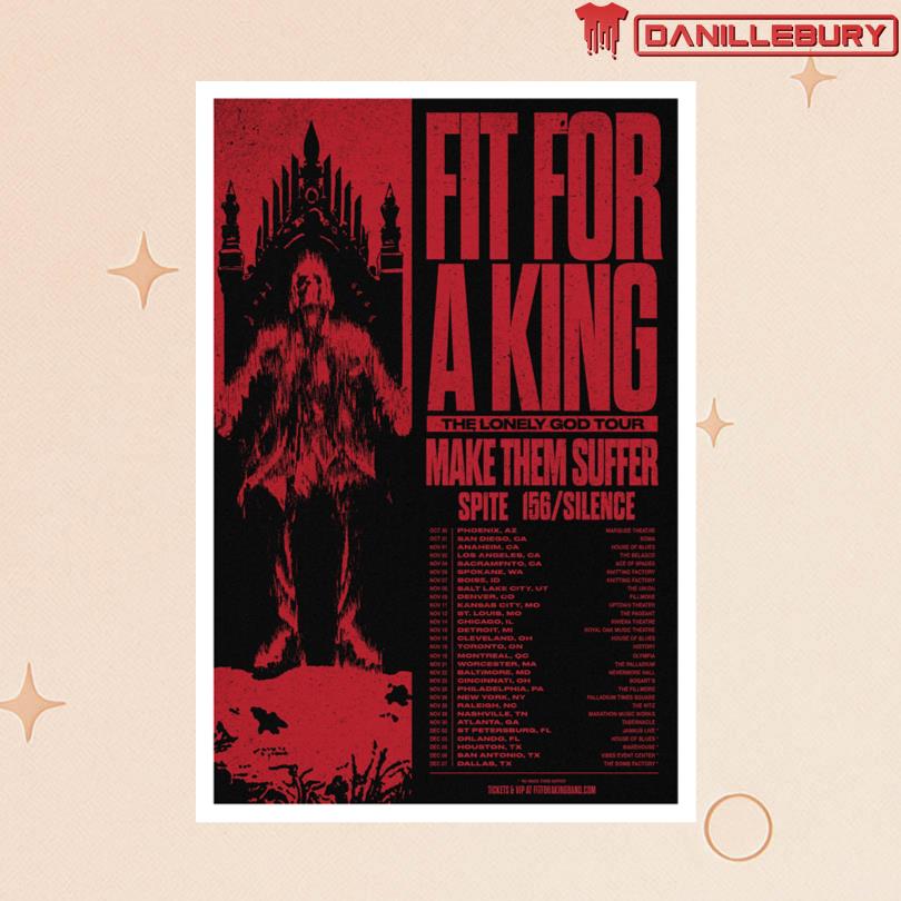 Fit For A King The Lonely God Tour Poster