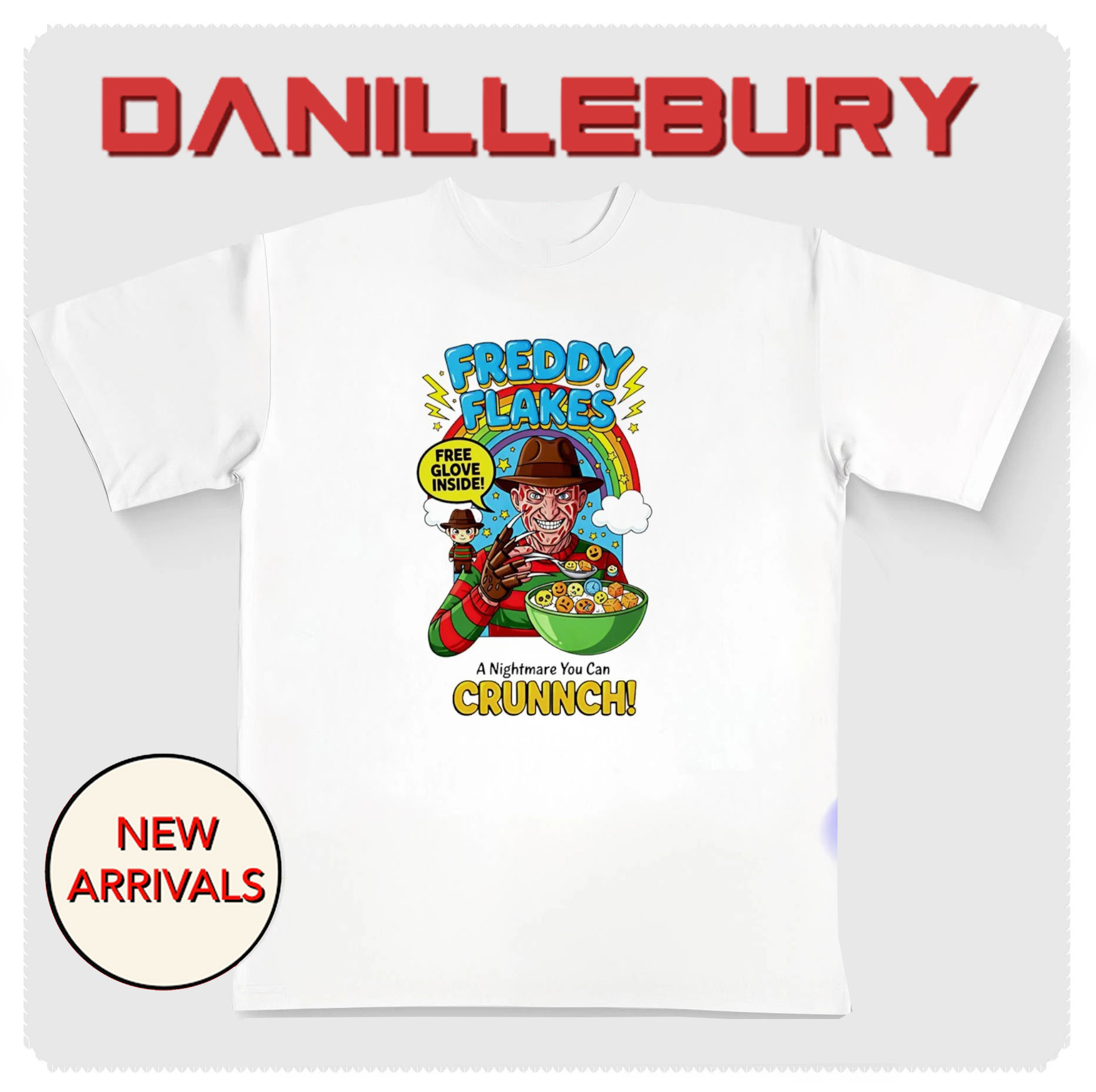 Freddy Flakes a nightmare you can grunnch shirt