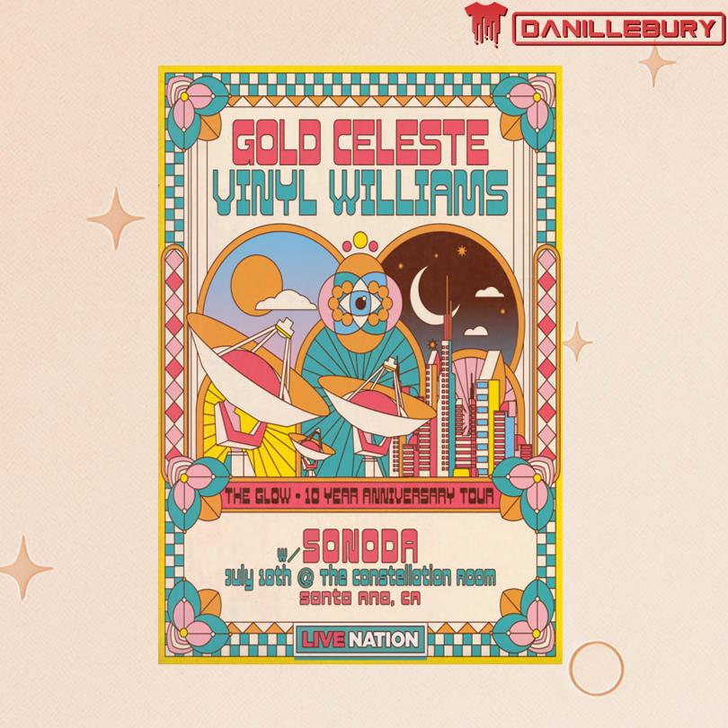 Gold Celeste Constellation Room Santa Ana CA July 10 2025 Poster
