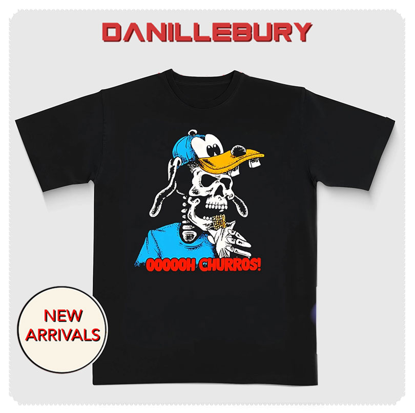 Goofy Oh Churros skeleton shirt