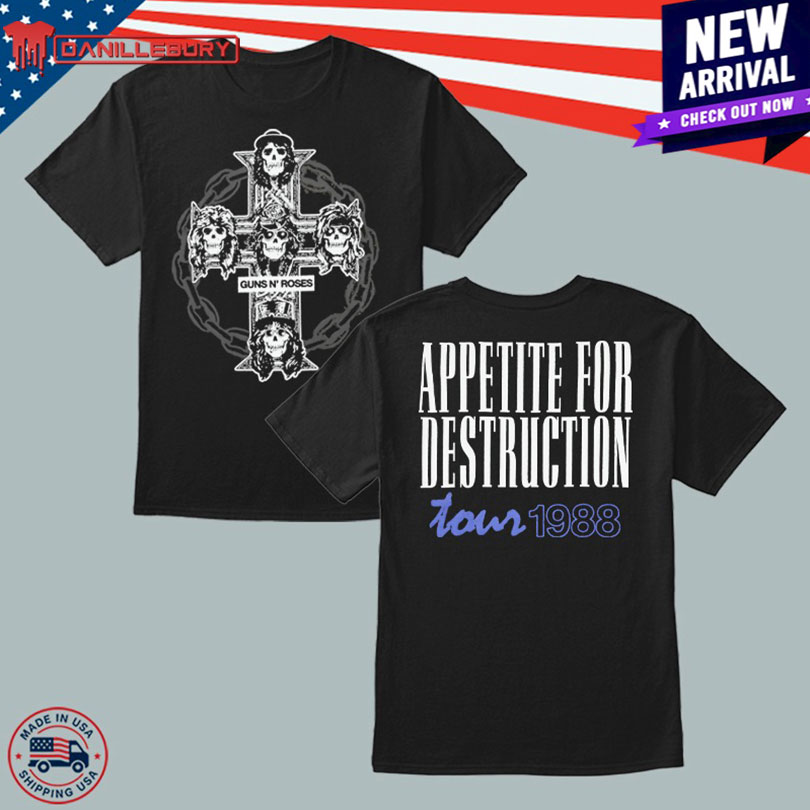 Guns N’ Roses Appetite For Destruction Cross And Chain Shirt