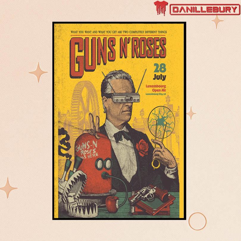 Guns N\' Roses Jul 28 2025 Luxembourg City LU Poster
