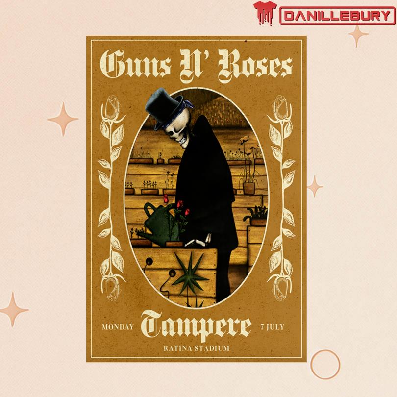 Guns N\' Roses Jul 7 2025 Ratina Stadium In Tampere FI Poster