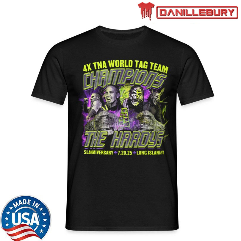 Hardys 4x World Tag Champions T-Shirt