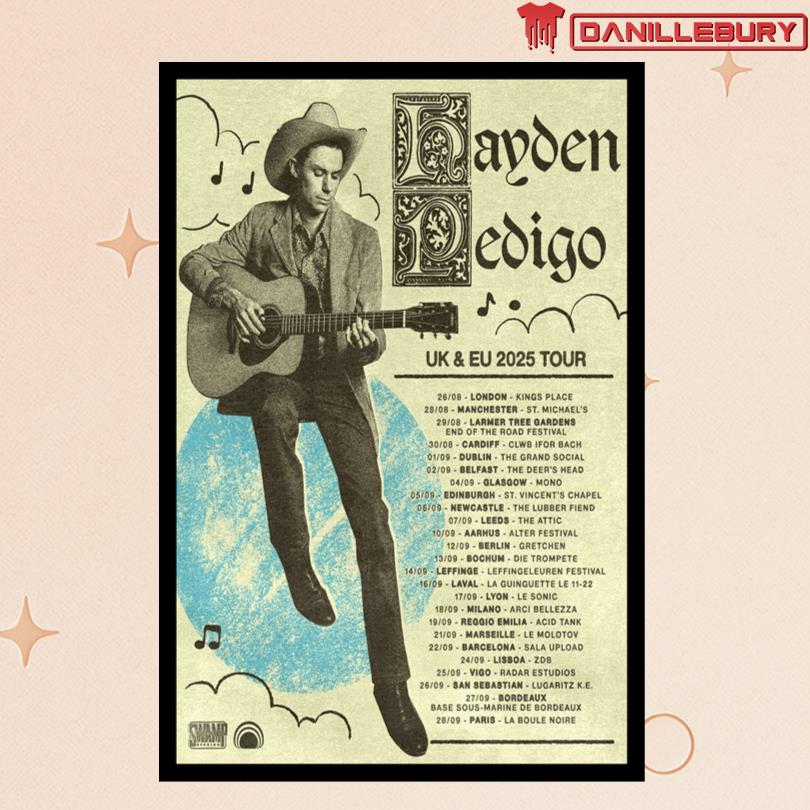 Hayden Pedigo USA 2025 Tour Poster