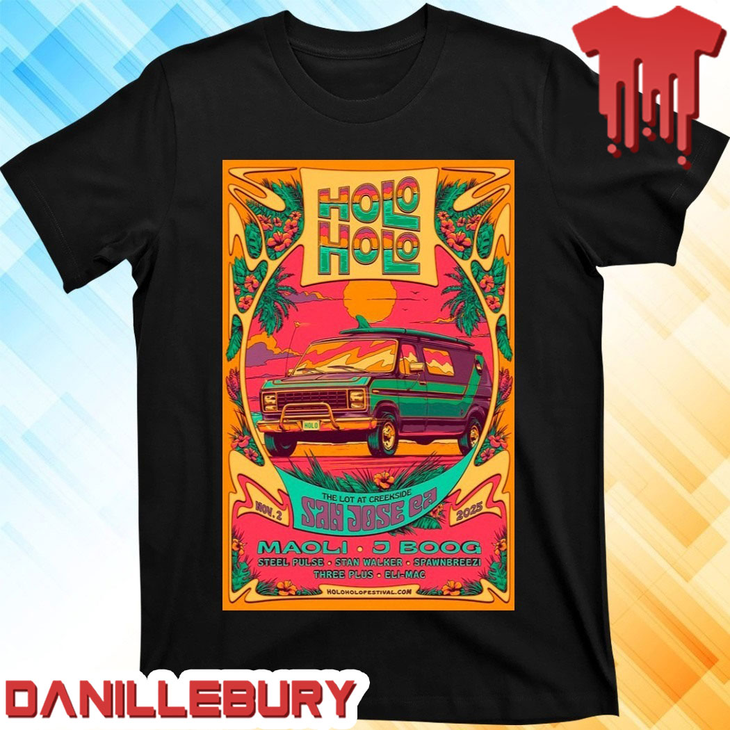 Holo Holo Music Festival San Jose 2025 Poster T-Shirt