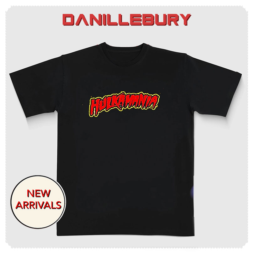 Hulk Hogan Hulkamania rip text shirt