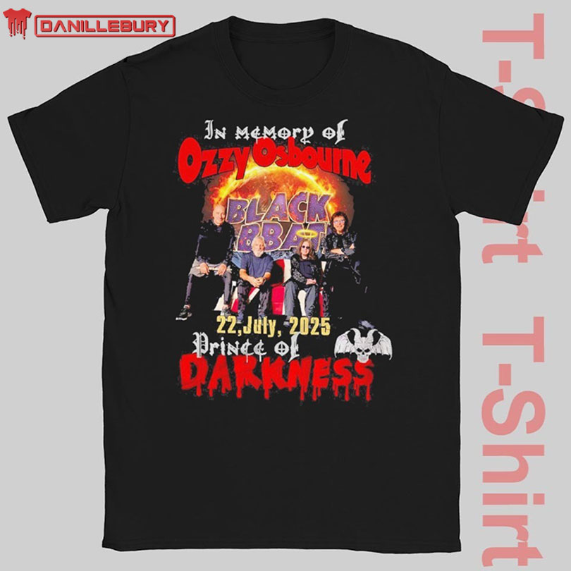 In Memory Of Ozzy Osbourne Black Sabbath 2025 T Shirt