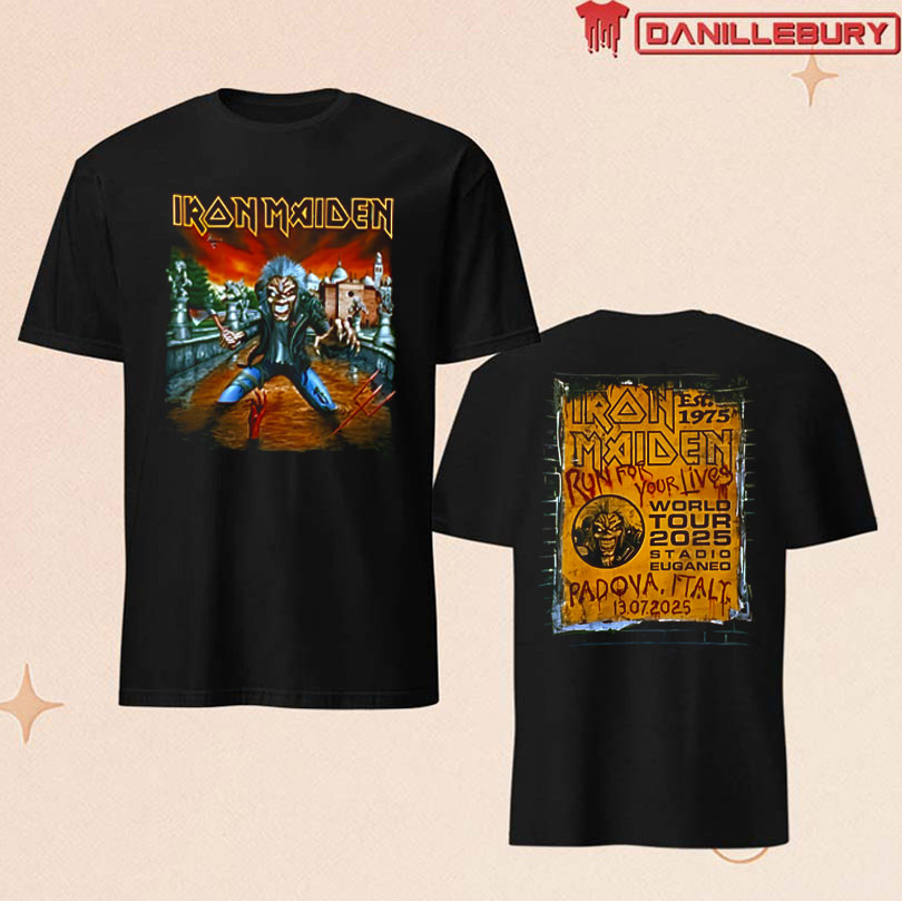 Iron Maiden Stadio Euganeo Padova, Italy July 13 2025 Tour Shirt