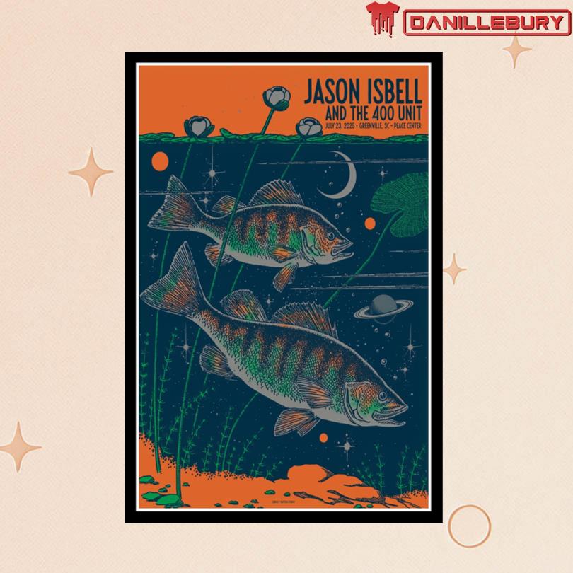Jason Isbell And The 400 Unit July 23 2025 Greenville Sc Peace Center Poster