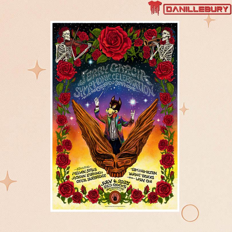 Jerry Garcia Jul 6 2025 Morrison CO Poster