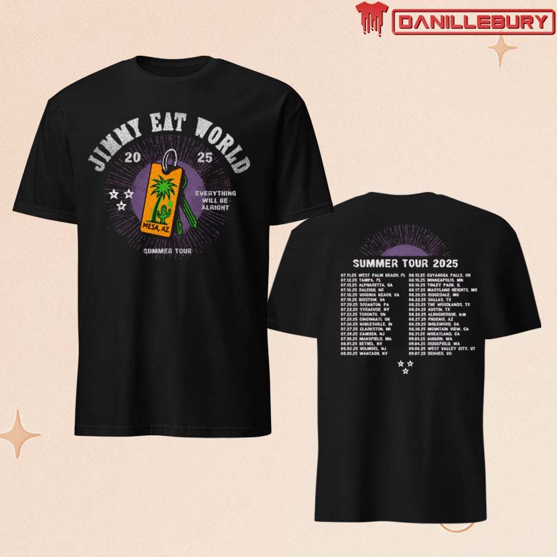 Jimmy Eat World 2025 Summer Tour Shirt