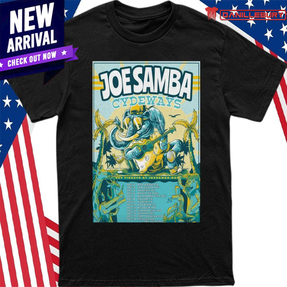 Joe Samba Cydeway’s October 2025 Shows Poster Shirt