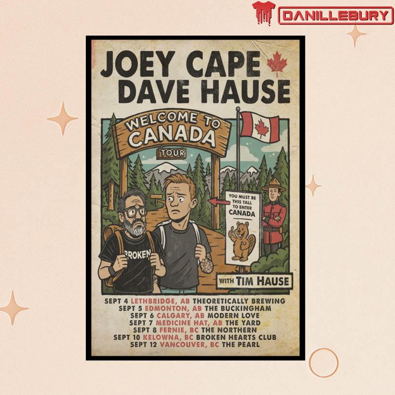 Joel Cape Dave Hause Canada Tour 2025 Poster