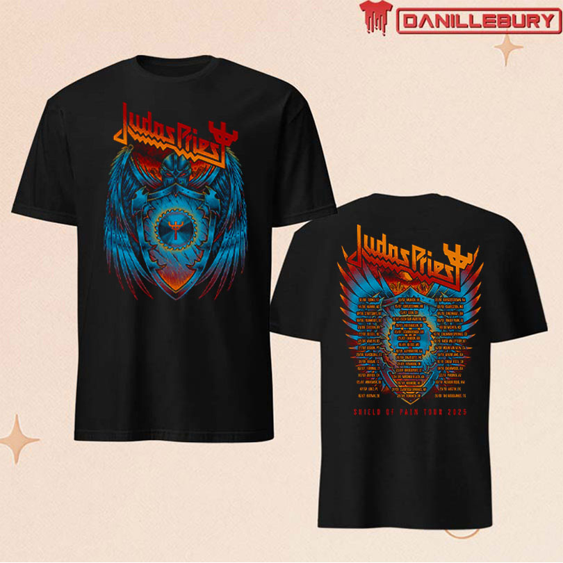 Judas Priest Shield Wings Tour 2025 T-shirt