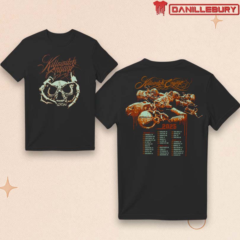 Killswitch Engage Skull Hands 2025 Tour Shirt