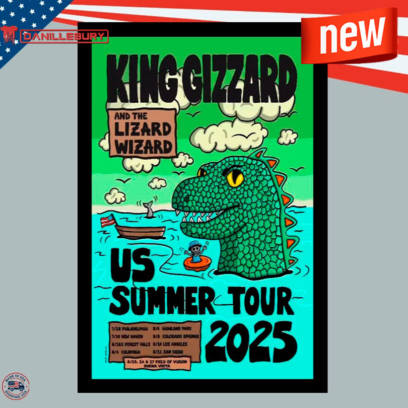 King Gizzard Limited Edition Summer Tour Poster 2025