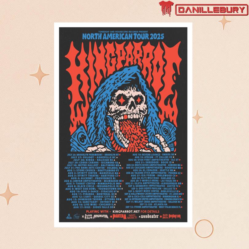 King Parrot NORTH AMERICA TOUR 2025 poster