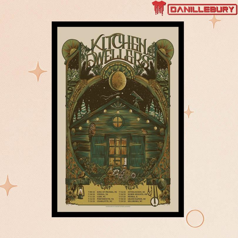Kitchen Dwellers July 2025 Tour Poster