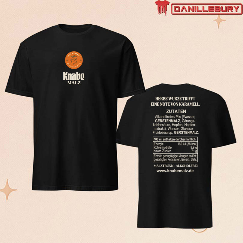 Knabe Malz Merch Kurzarmhemd T-Shirt