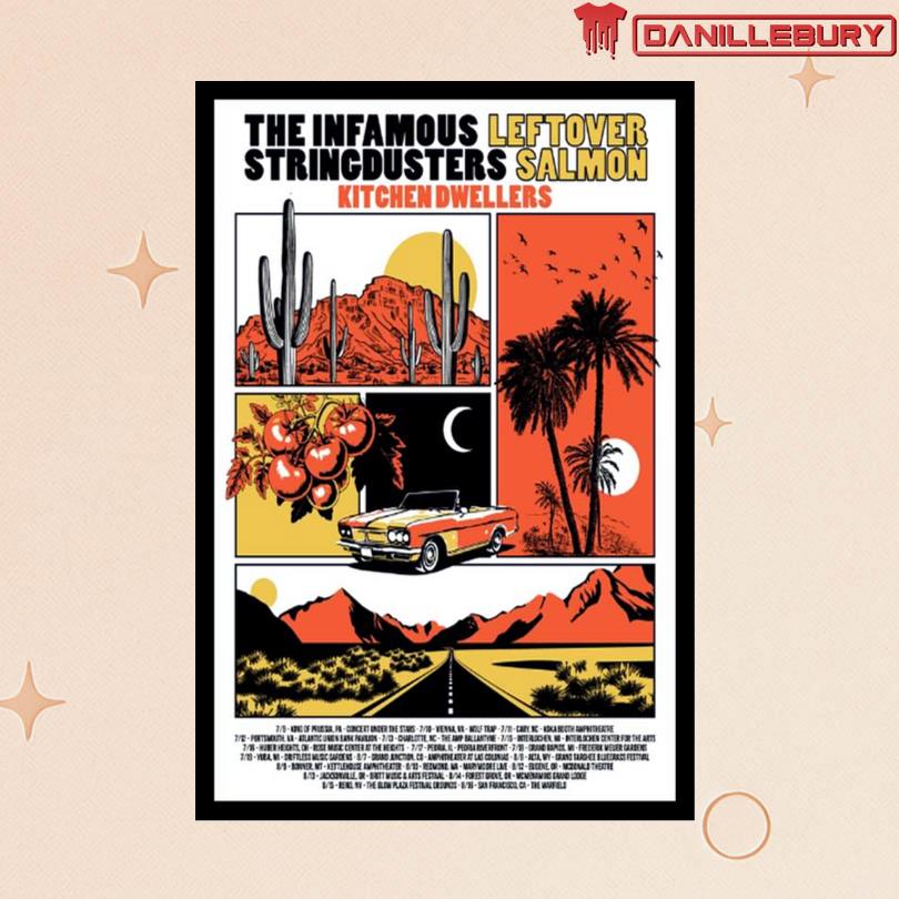 Leftover Salmon Rowdy Summer Nights Tour 25 Poster