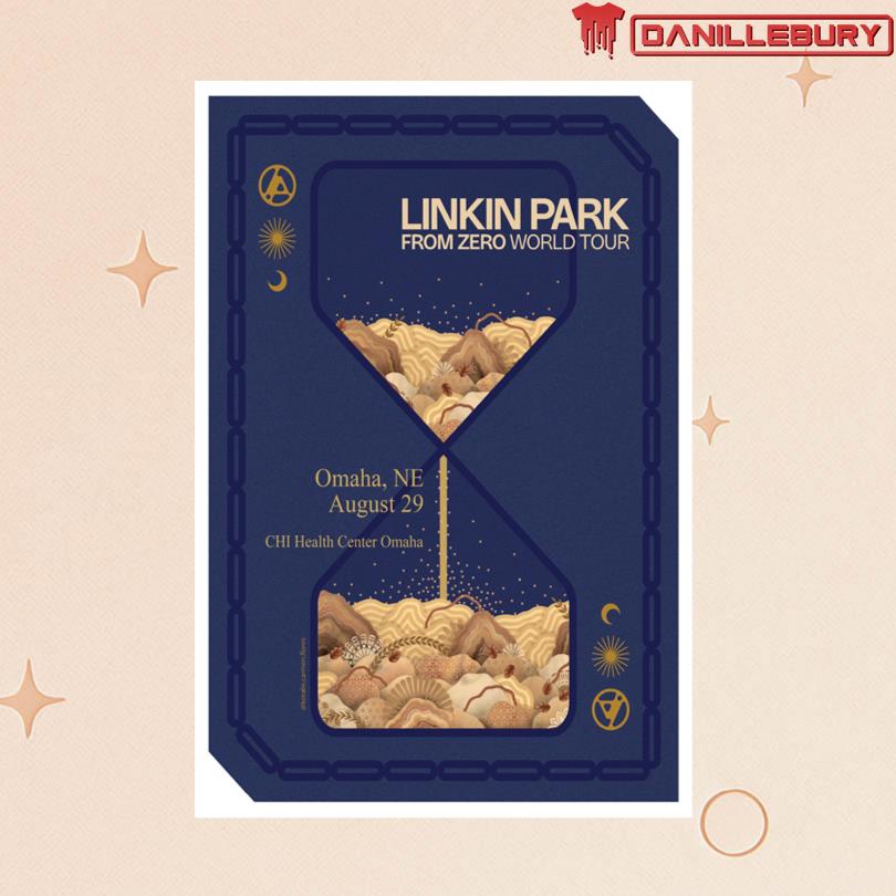 Linkin Park Aug 29 2025 CHI Health Center Omaha in Omaha, NE Poster