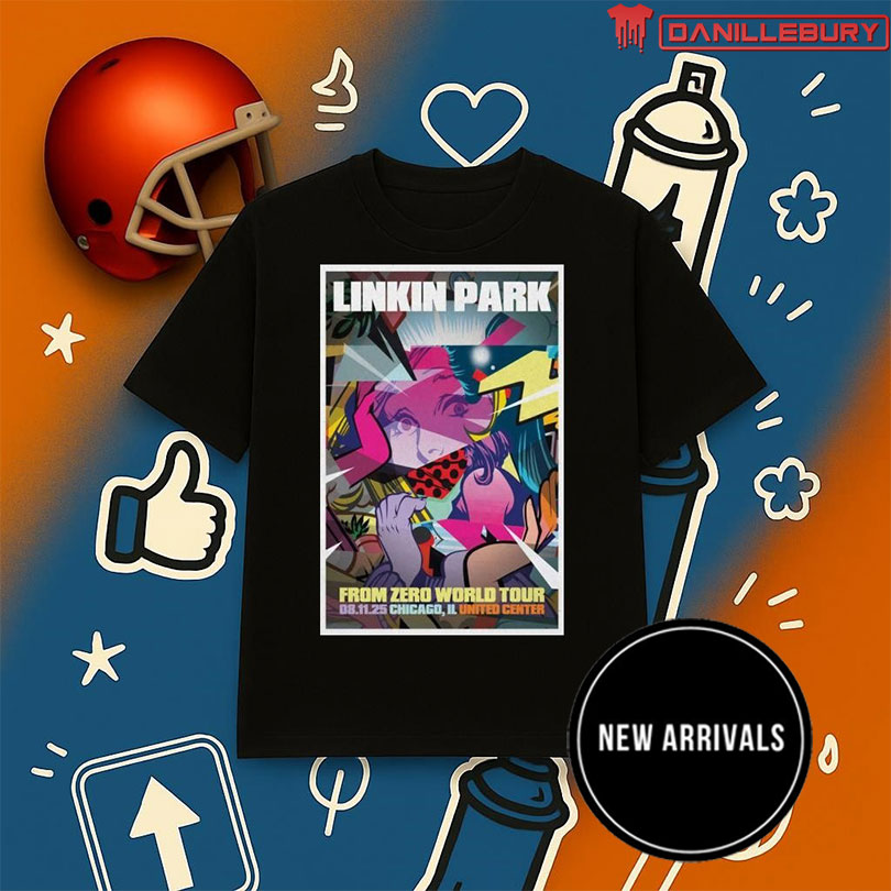 Linkin Park Chicago, IL 2025 Tour Poster Shirt