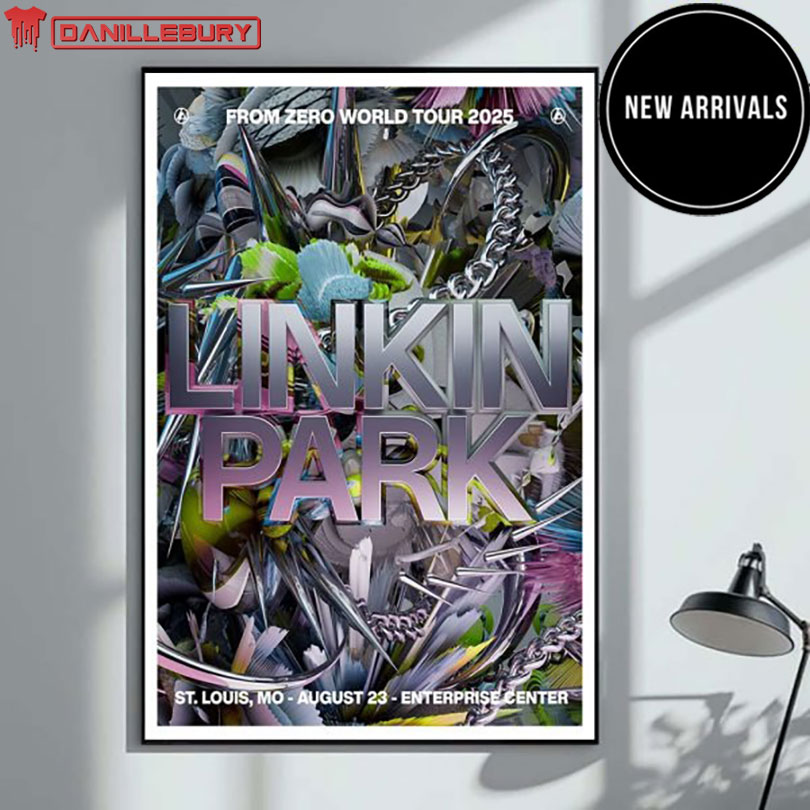 Linkin Park From Zero St Louis 2025 Merch Poster At Enterprise Center In St Louis MO On August 23 2025 World Tour Home Decor Poster Canvas