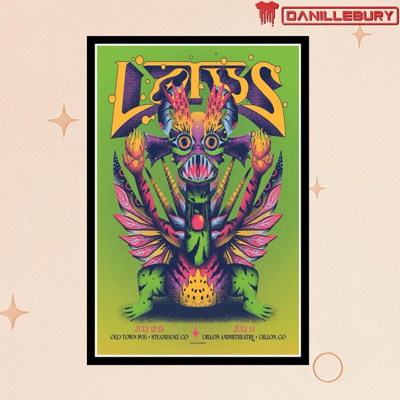 Lotus July 12-13 2025 Old Town Pub Steamboat CO Poster