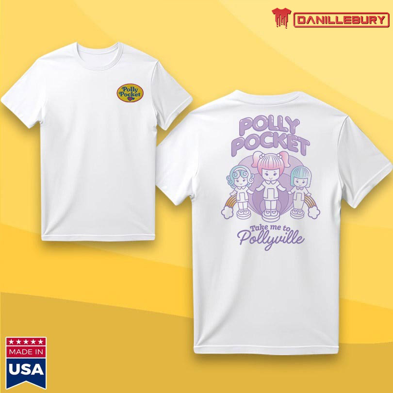 Mattel Creations Polly Pocket Take Me To Pollyville Embroidered Tee