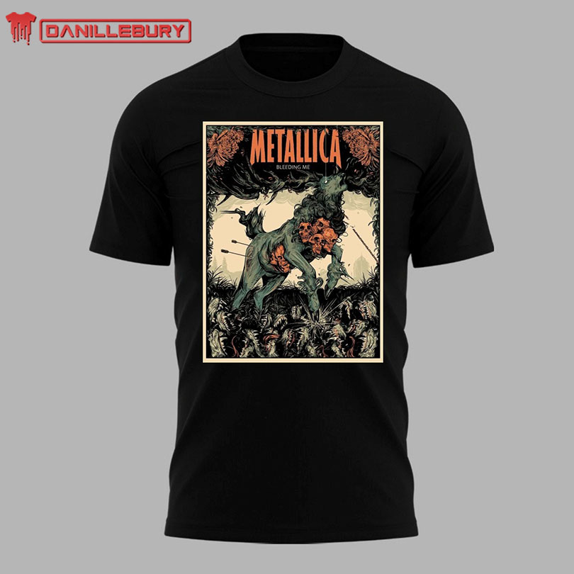 Metallica Bleeding Me by Wolfskull Jack Pooster Shirt