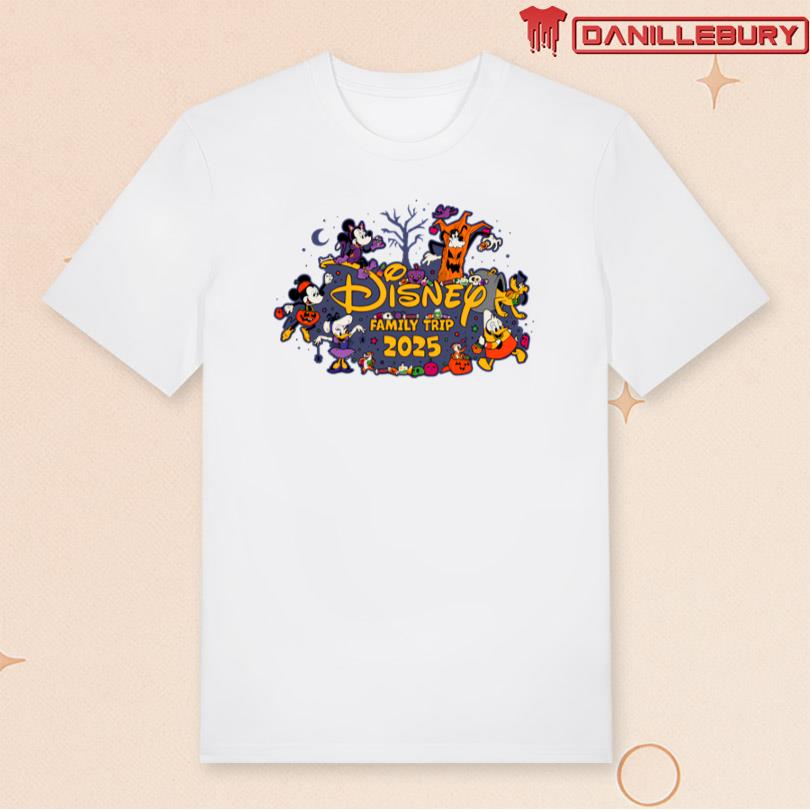 Mickey & Friends Disney Family Trip 2025 Halloween Vacation Tee