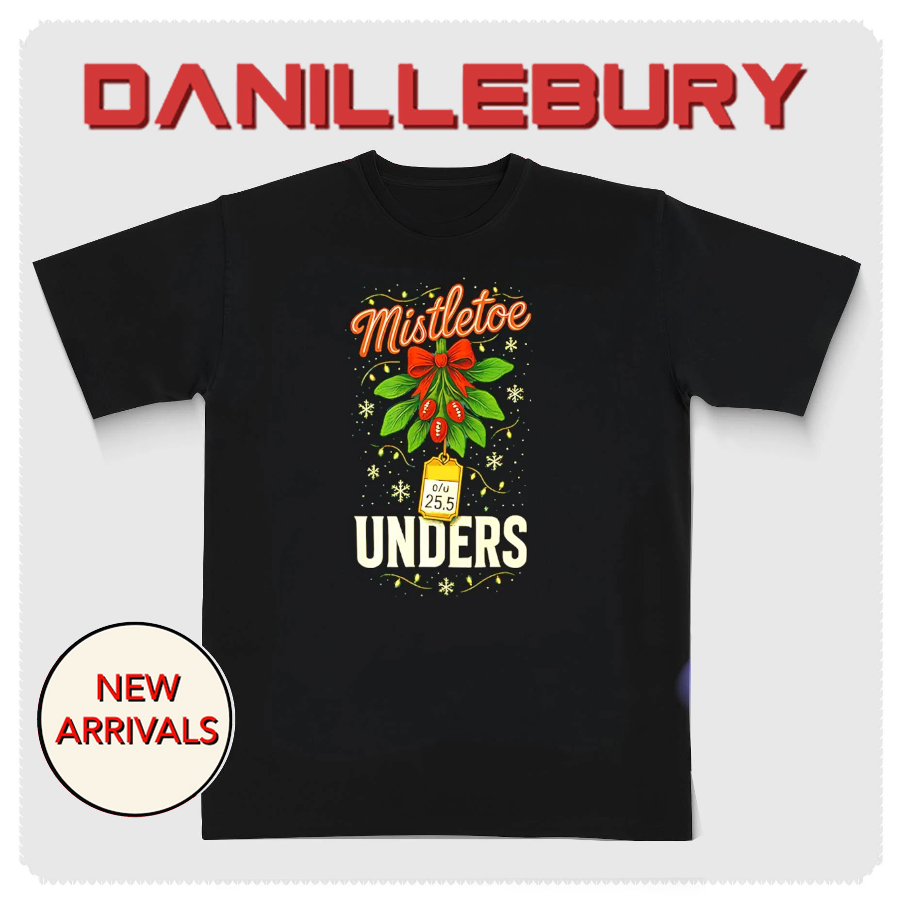 Mistletoe Unders wreath Christmas shirt