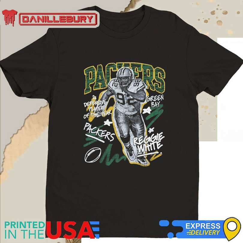 Mitchell & Ness Reggie White Green Bay Packers Chalked Up Player Graphic Shirt