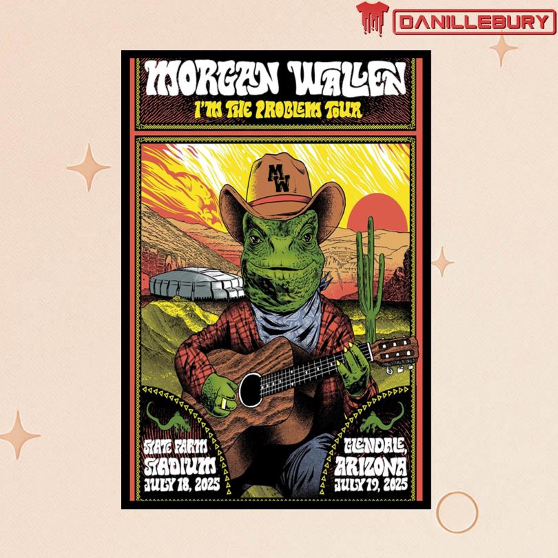 Morgan Wallen Show in Glendale AZ July 18 19 2025 Poster