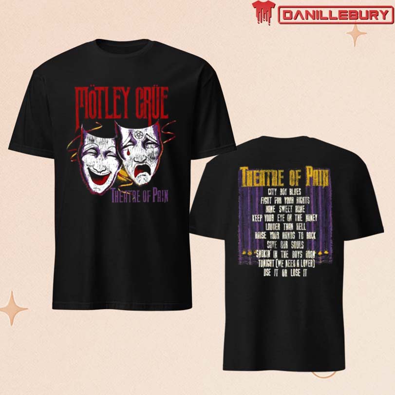 Motley Crue Theatre of Pain Vintage Tracklist Tee