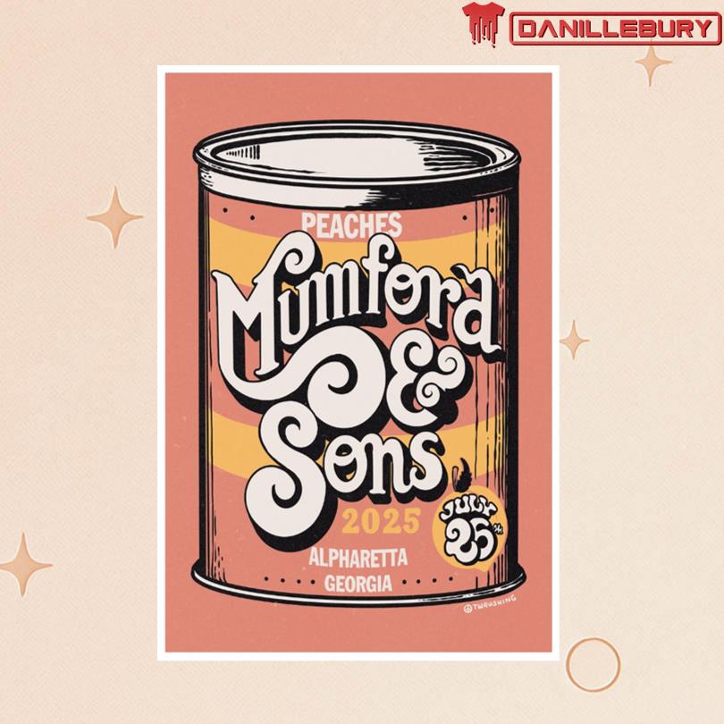 Mumford & Sons Jul 25 2025 Alpharetta Georgia Poster
