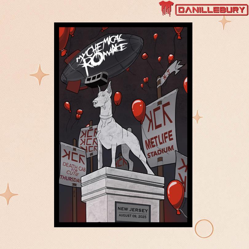 MyChemicalRomance at MetLife Stadium in East Rutherford, NJ Aug 9 2025 Poster